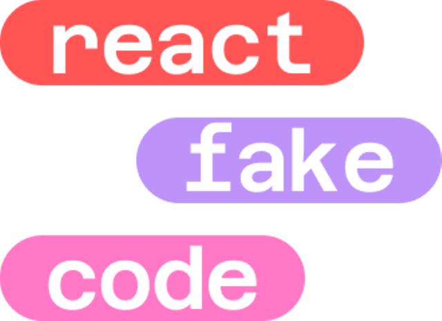 React Fake Code